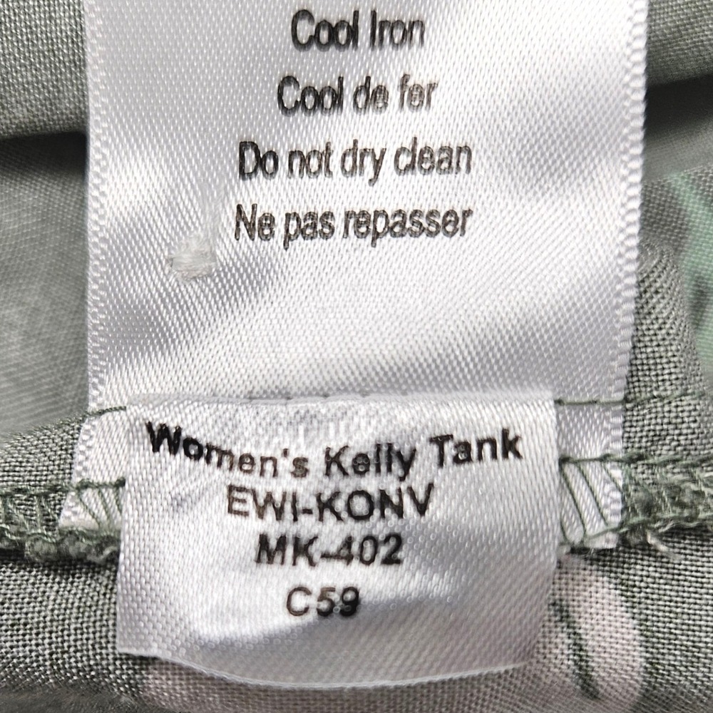 Mountain Khakis Kelly Tank Dress XL Sage Green Floral Rayon Sleeveless Relaxed - Picture 7 of 9